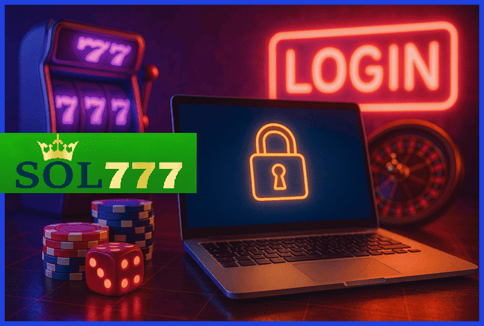 Passo a passo de registro e login na plataforma SOL777